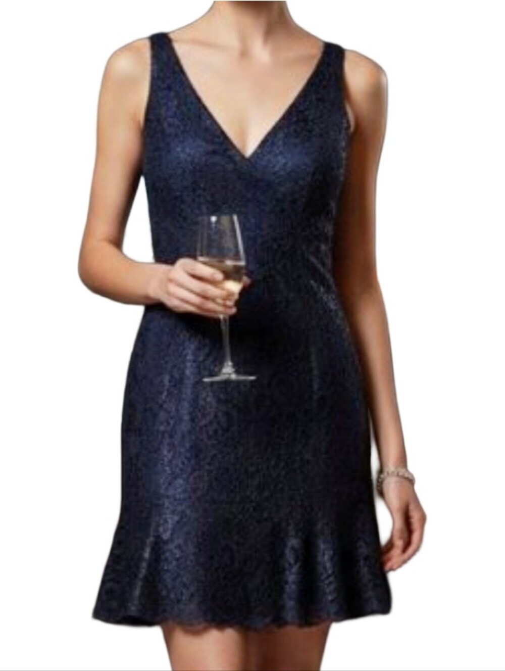 Monique Lhuillier Lace Cocktail Dress
